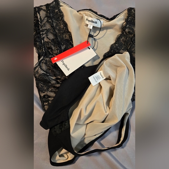 SOLD Popilush Shapewear Lace Body Suits  #533 - Picture 4 of 10